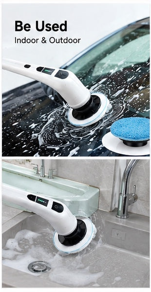 NEXORAX Premium Electric Spin Scrubber (7-in-1 Cordless)