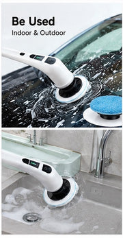 NEXORAX Premium Electric Spin Scrubber (7-in-1 Cordless)