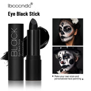 Black Matte Lipstick and Face Body Paint Stick – Long-Lasting Waterproof Halloween, Cosplay and Joker Makeup