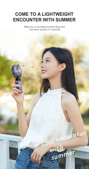 NEXORAX Portable Mini Fan – 5-Speed Rechargeable Handheld & Neck Fan