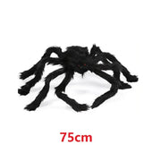 Giant Black Spider Halloween Decoration with Web – Indoor & Outdoor Haunted House Prop