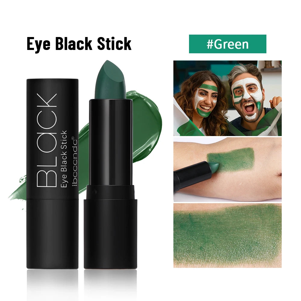 Black Matte Lipstick and Face Body Paint Stick – Long-Lasting Waterproof Halloween, Cosplay and Joker Makeup