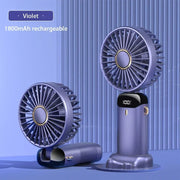 NEXORAX Portable Mini Fan – 5-Speed Rechargeable Handheld & Neck Fan