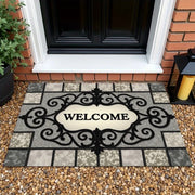 Fall Pumpkin Maple Leaf Welcome Doormat Non Slip Autumn Front Door Floor Mat Harvest Decor