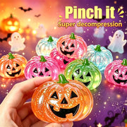 Halloween Pumpkin Maltose Stress Ball – Soft Slow-Rebound Squishy Toy, Cute Portable Sensory Toy & Holiday Gift