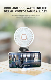 NEXORAX Portable Mini Fan – 5-Speed Rechargeable Handheld & Neck Fan