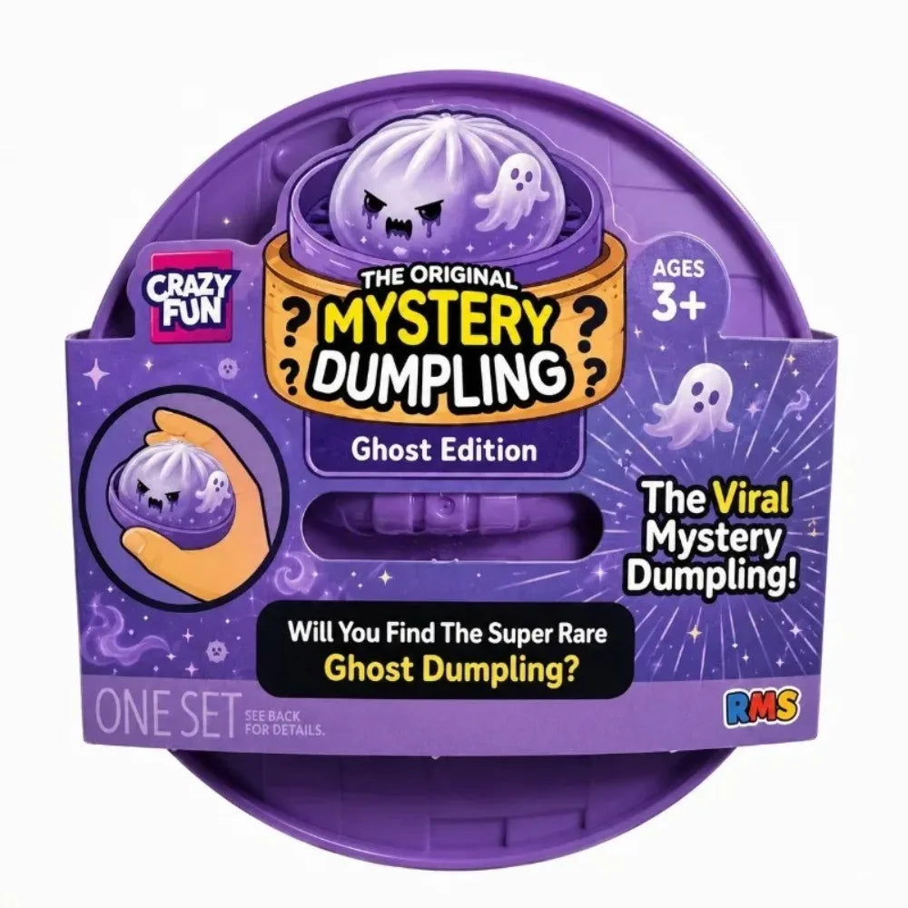 Glitter Halloween Ghost Dumpling Squishy – Soft Slow-Rising Stress Relief Toy