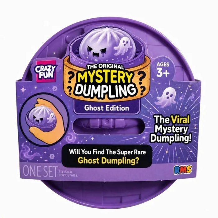 Glitter Halloween Ghost Dumpling Squishy – Soft Slow-Rising Stress Relief Toy