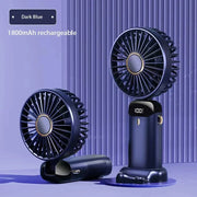 NEXORAX Portable Mini Fan – 5-Speed Rechargeable Handheld & Neck Fan