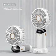 NEXORAX Portable Mini Fan – 5-Speed Rechargeable Handheld & Neck Fan