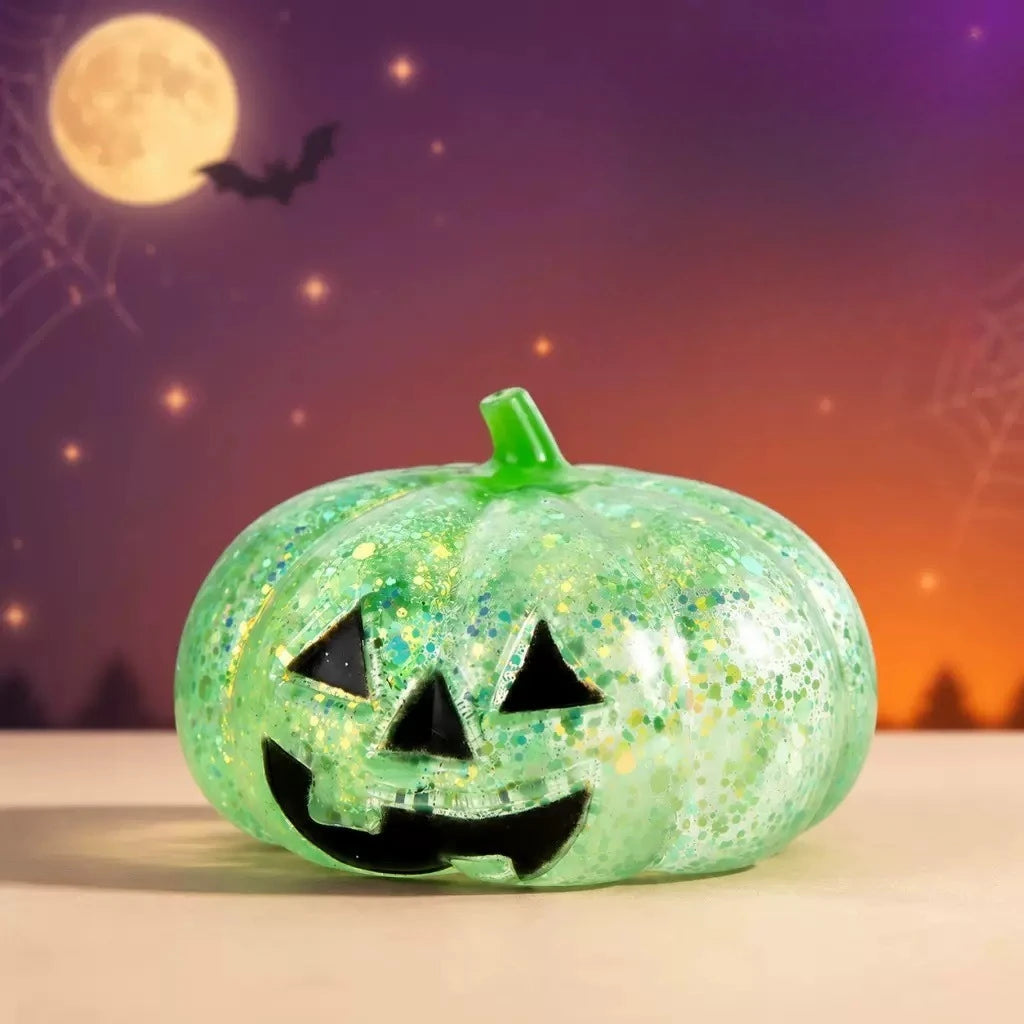 Halloween Pumpkin Maltose Stress Ball – Soft Slow-Rebound Squishy Toy, Cute Portable Sensory Toy & Holiday Gift