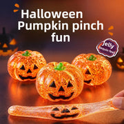Halloween Pumpkin Maltose Stress Ball – Soft Slow-Rebound Squishy Toy, Cute Portable Sensory Toy & Holiday Gift