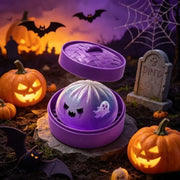 Glitter Halloween Ghost Dumpling Squishy – Soft Slow-Rising Stress Relief Toy