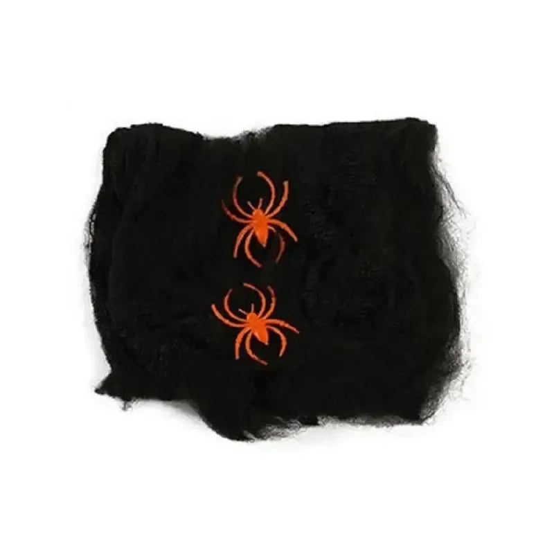 Giant Black Spider Halloween Decoration with Web – Indoor & Outdoor Haunted House Prop