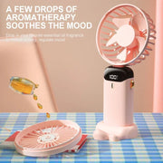 NEXORAX Portable Mini Fan – 5-Speed Rechargeable Handheld & Neck Fan