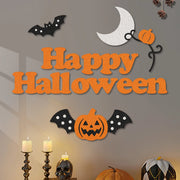Halloween Non-Woven Wall Stickers Set Carnival Night Background Wall Party Decoration Atmosphere Props