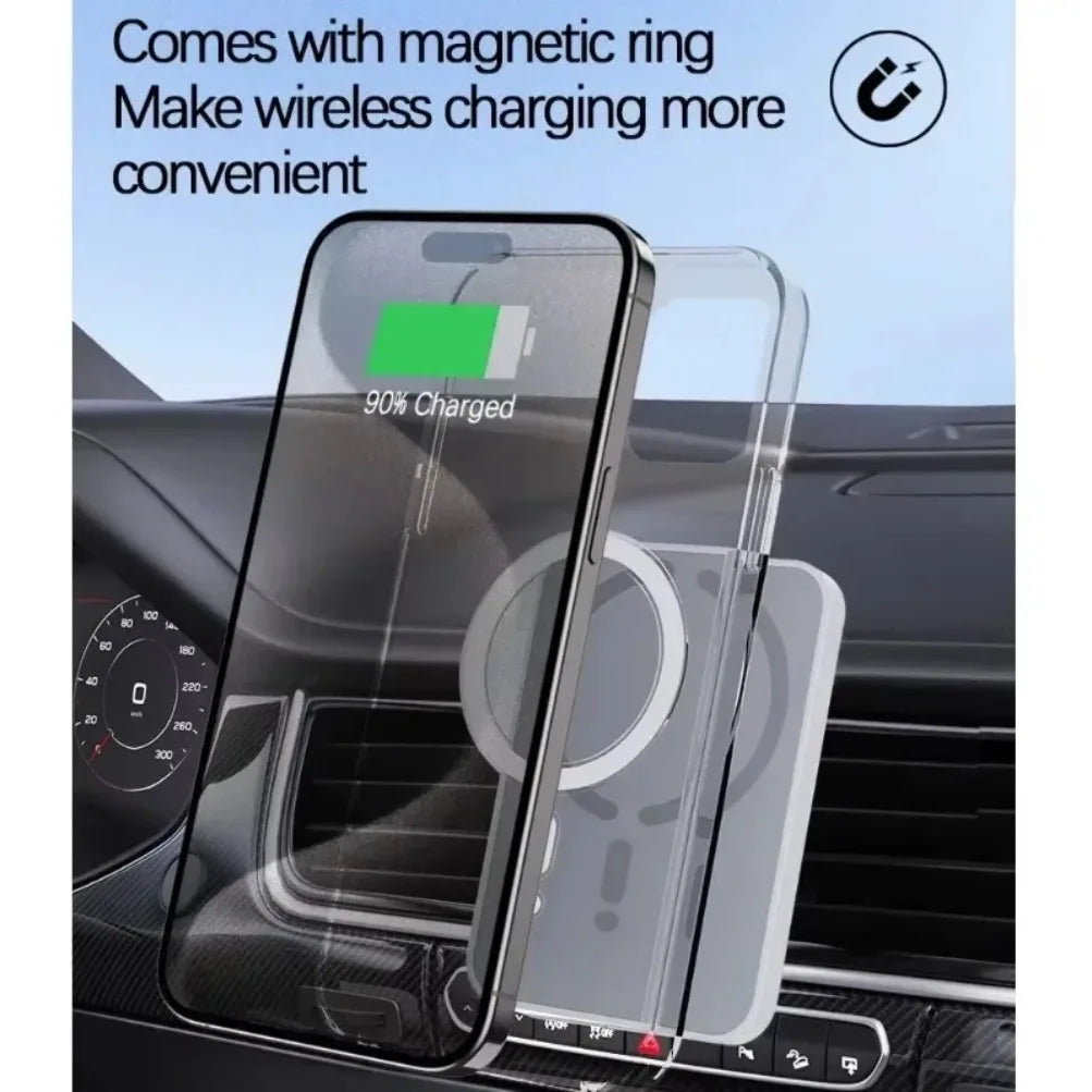 NEXORAX Magnetic Wireless Car Phone Holder – Strong Magnetic Air Vent Mount
