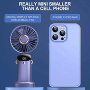 NEXORAX Portable Mini Fan – 5-Speed Rechargeable Handheld & Neck Fan
