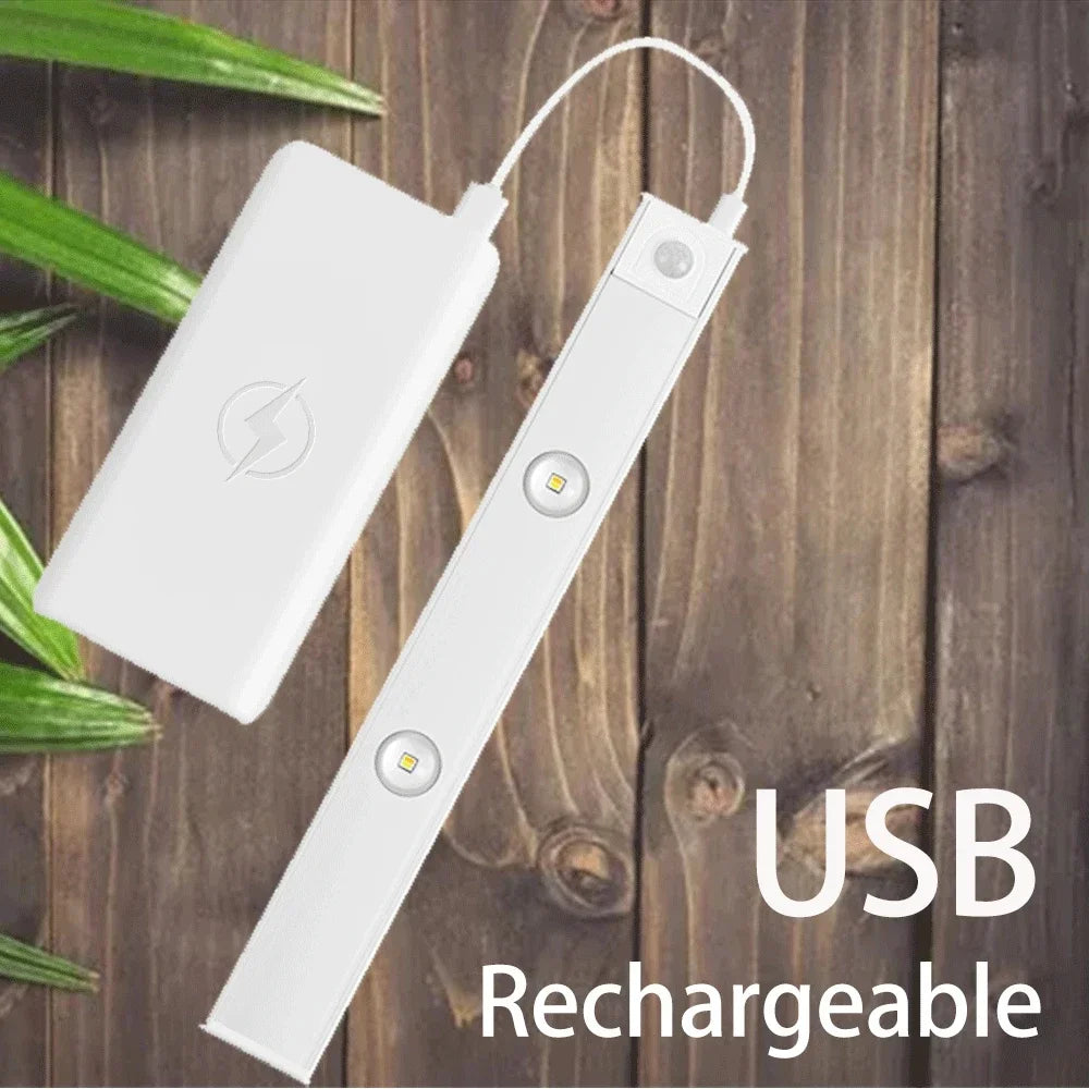 NEXORAX Rechargeable Motion Sensor LED Cabinet Light – Wireless Under Cabinet Night Light