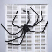 Giant Black Spider Halloween Decoration with Web – Indoor & Outdoor Haunted House Prop
