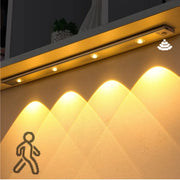 NEXORAX Rechargeable Motion Sensor LED Cabinet Light – Wireless Under Cabinet Night Light
