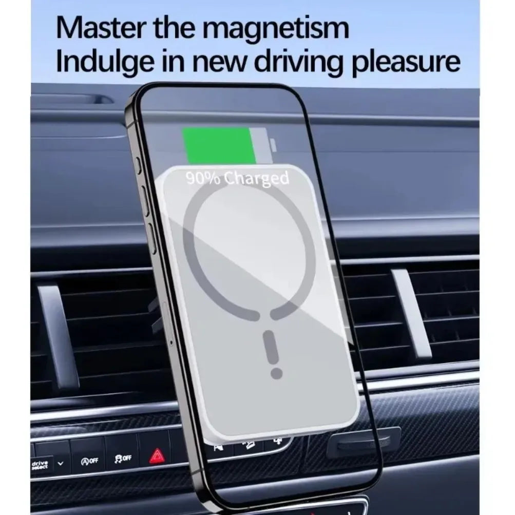 NEXORAX Magnetic Wireless Car Phone Holder – Strong Magnetic Air Vent Mount