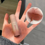 Reddish-Brown Lip Mud Tint – Waterproof Long-Lasting Velvet Lip Gloss, Autumn/Winter Korean Makeup
