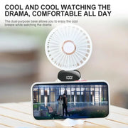 NEXORAX Portable Mini Fan – 5-Speed Rechargeable Handheld & Neck Fan