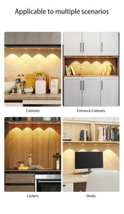 NEXORAX Rechargeable Motion Sensor LED Cabinet Light – Wireless Under Cabinet Night Light