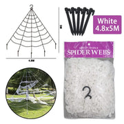Giant Black Spider Halloween Decoration with Web – Indoor & Outdoor Haunted House Prop