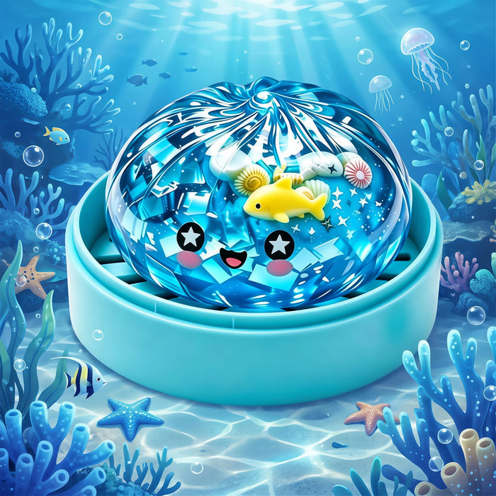 Halloween Ghost Shark Dumpling Squishy – Soft Slow-Rebound Stress Relief Toy, Cute Relaxation Gift