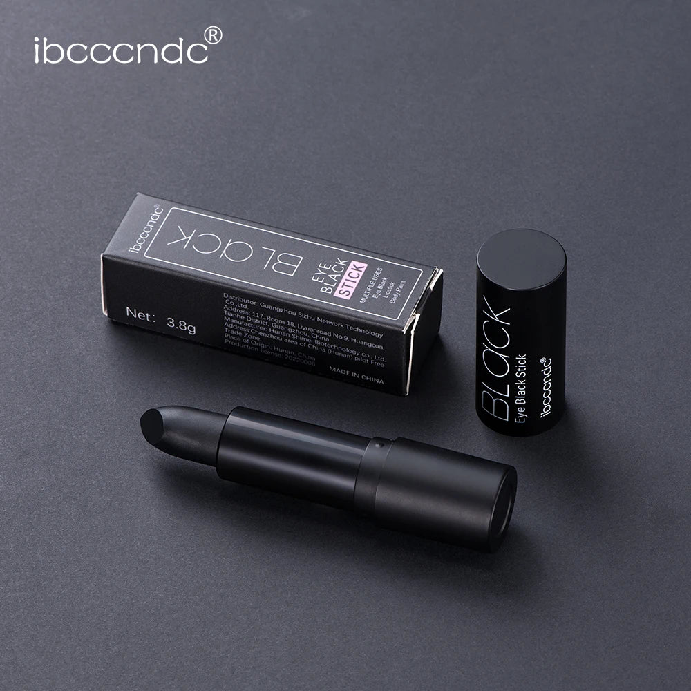 Black Matte Lipstick and Face Body Paint Stick – Long-Lasting Waterproof Halloween, Cosplay and Joker Makeup