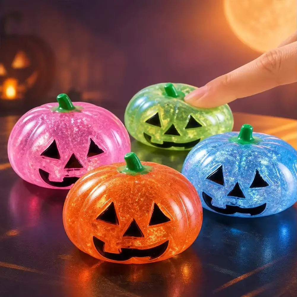 Halloween Pumpkin Maltose Stress Ball – Soft Slow-Rebound Squishy Toy, Cute Portable Sensory Toy & Holiday Gift