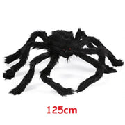 Giant Black Spider Halloween Decoration with Web – Indoor & Outdoor Haunted House Prop