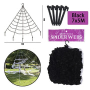 Giant Black Spider Halloween Decoration with Web – Indoor & Outdoor Haunted House Prop