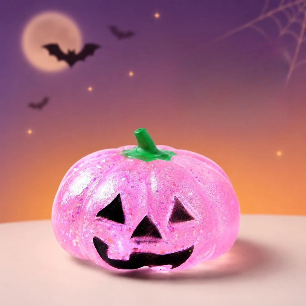 Halloween Pumpkin Maltose Stress Ball – Soft Slow-Rebound Squishy Toy, Cute Portable Sensory Toy & Holiday Gift