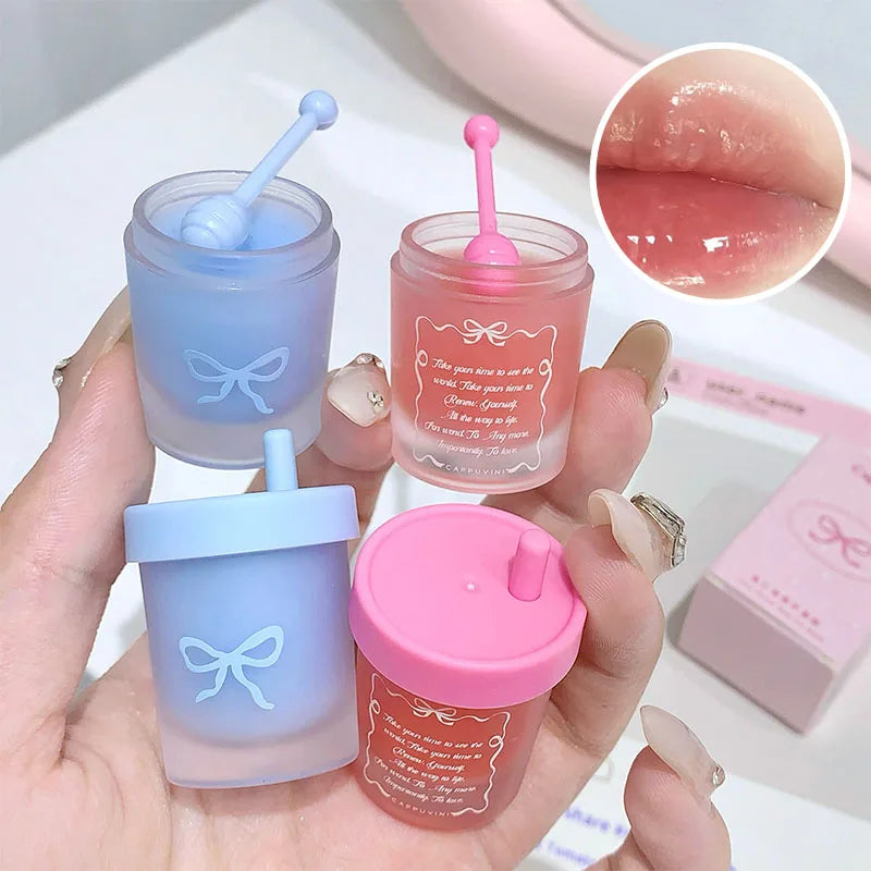 Cappuvini Fruit Juice Lip Mask – Moisturizing Lip Balm for Day & Night, Hydrating Dry & Chapped Lips