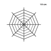 Giant Black Spider Halloween Decoration with Web – Indoor & Outdoor Haunted House Prop