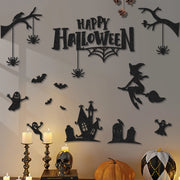 Halloween Non-Woven Wall Stickers Set Carnival Night Background Wall Party Decoration Atmosphere Props