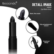 Black Matte Lipstick and Face Body Paint Stick – Long-Lasting Waterproof Halloween, Cosplay and Joker Makeup